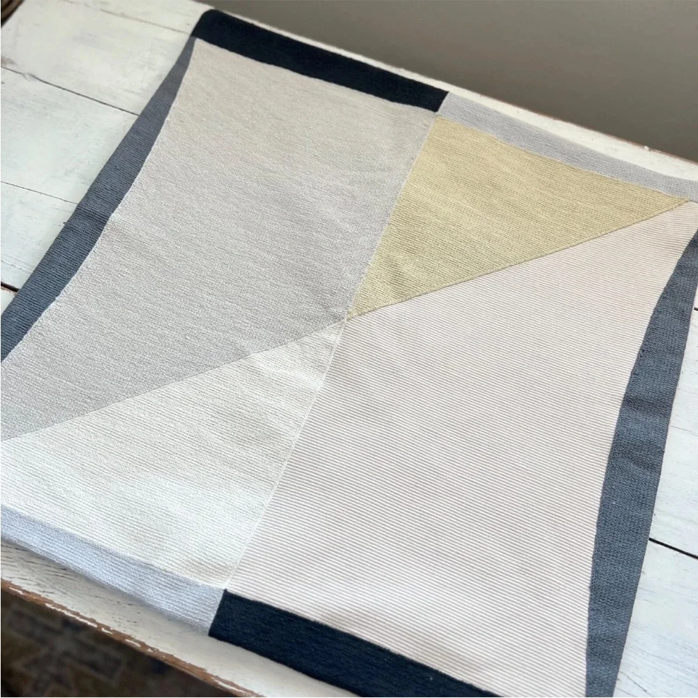 West Elm Quadrant Color Block Pillow Cover 24